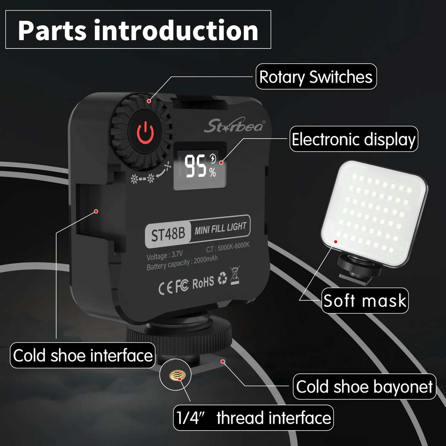 Portable influencer light